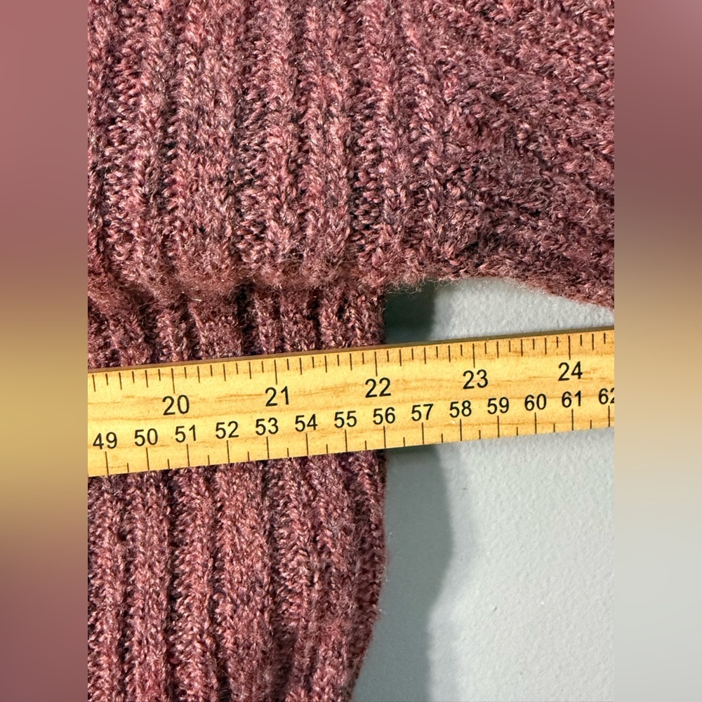 Bronze Snake Zaali Kaani Knit Off-Shoulder Sweater Wine Red Small - Picture 8 of 11